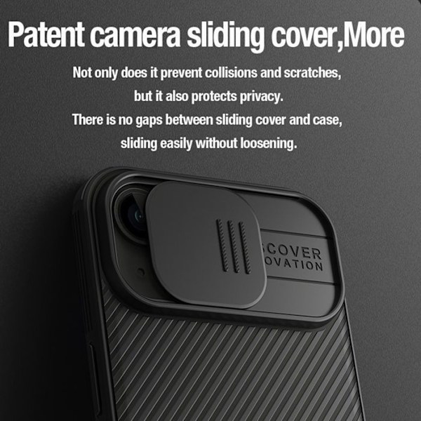 Coque til iPhone 15 Rigide Magnetisk CamShield PRO Nillkin Sort Svart