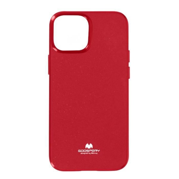 iPhone 13 Case Silikone Gel Skinnende Effekt Mercury Red Rød