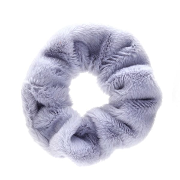 Hellä Minky Fluffy Hiusten Chouchou Pelucheux Laventeli Violetti Lila