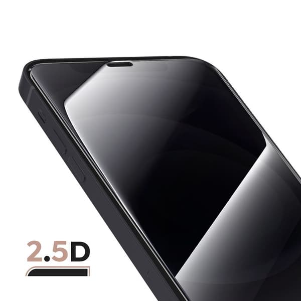 Härdat glas för iPhone 12 / 12 Pro Stötsäker med installationskit Magic Box Zanaé Transparent Vit
