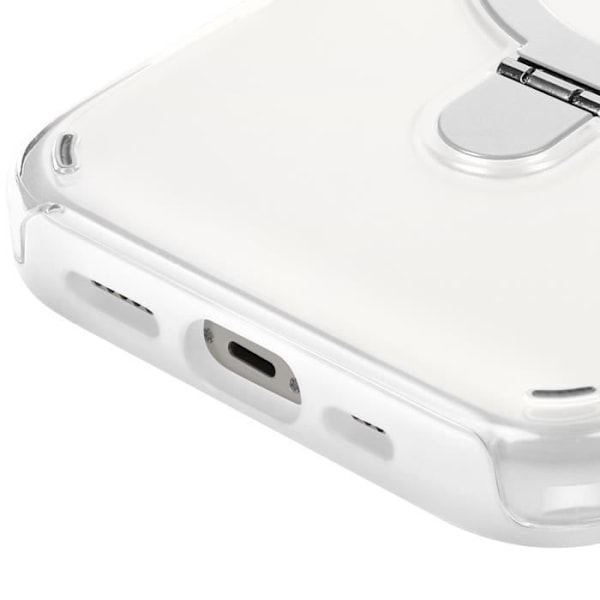Coque MagSafe för iPhone 14 och 13 Stötsäker med Fällbart Stöd Vit Vit