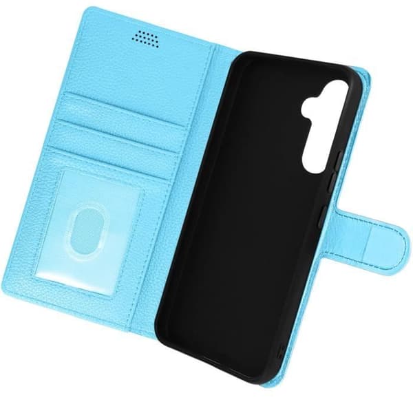 Etui til Honor Magic 5 Pro - AVIZAR - Video Support Pung Kunstlæder Litchi blå Blå