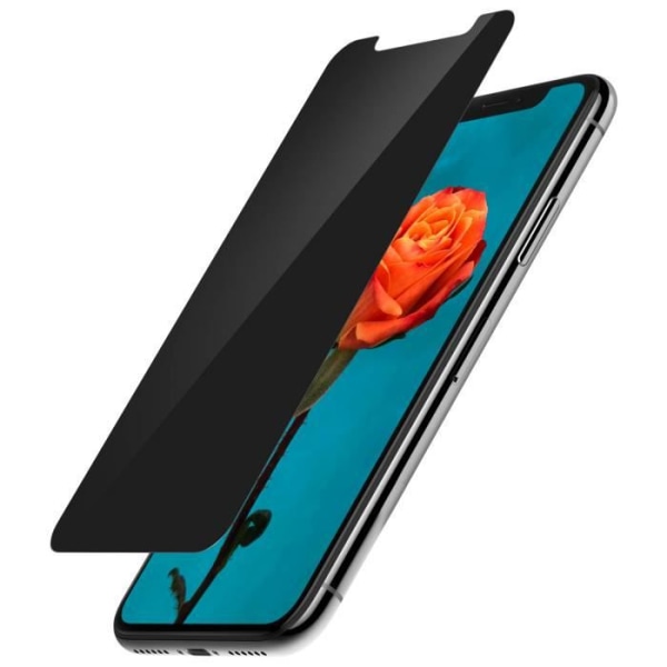 Hærdet glas iPhone X / XS Anti-Spy film skærmbeskytter stødsikker