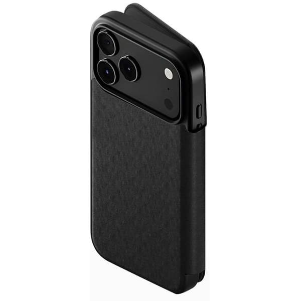 Pungeetui - CYGNETT - iPhone 17 Pro Max - Læder MagSafe - Stødabsorberende - Sort Svart