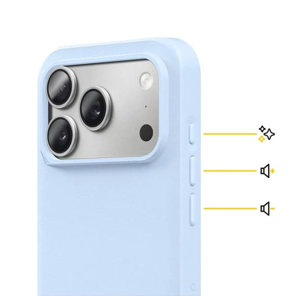 Skyddsfodral för iPhone 17 Pro Modell SolidX Stötsäker 3.5 m certifierad MIL-STD 810G Rhinoshield Ljusblå Blå