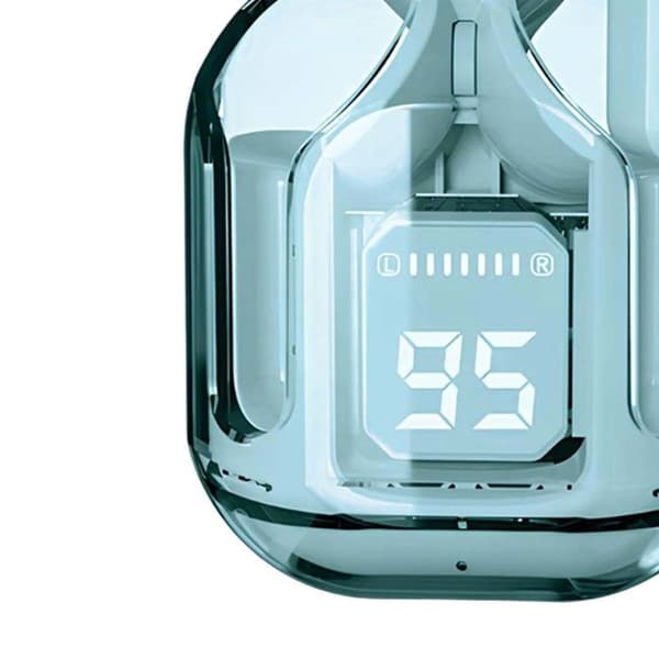 Bluetooth 5.3 TWS hörlurar AirFly M2 med LED-display Partel Blå Blå