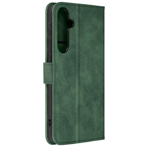 Taske til Samsung A35 5G - AVIZAR - Wallet Flip Video Support - Mørkegrøn Grön