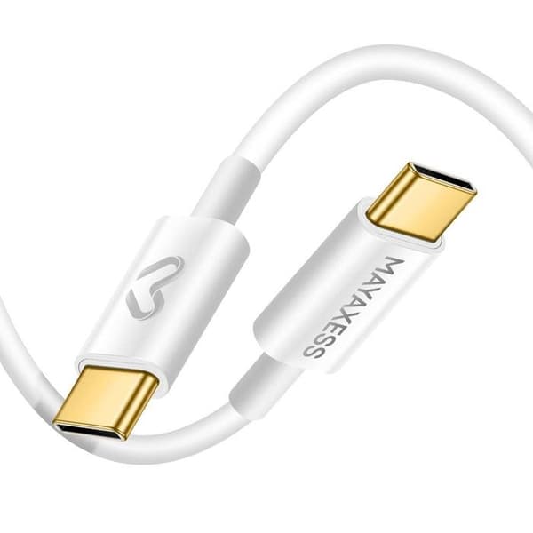 Lader - MAYAXESS - Google Pixel 10 Pro Fold - 20W - USB-C kabel 1m - Hvid Vit