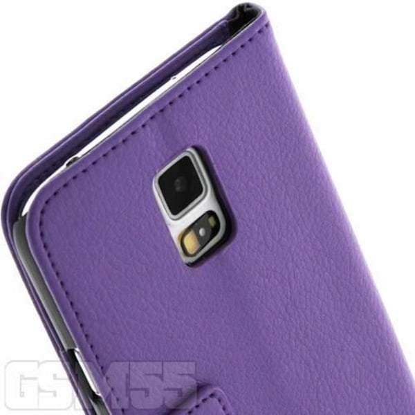 Galaxy S5 - AVIZAR - Silikonigeeli kuori - Violetti - Pehmeä - Magneettinen