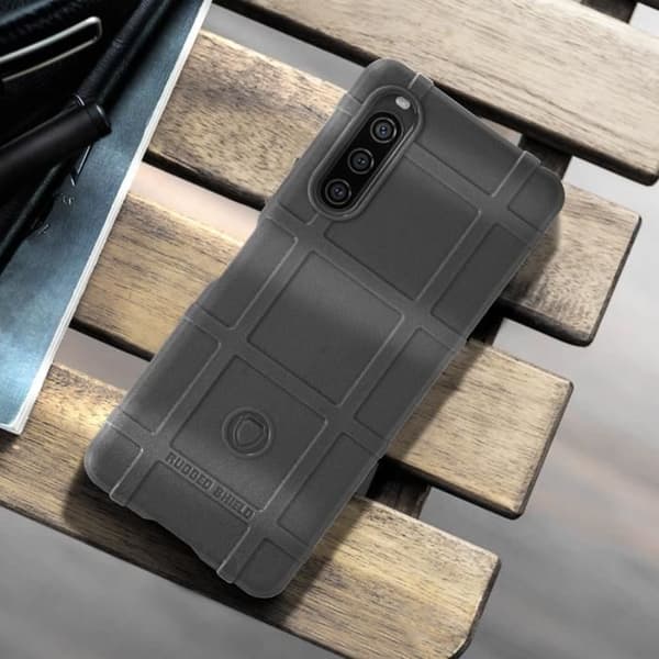Coque Souple - Sony - Xperia 10 V - Stødabsorberende - Sort - Rugged Shield Svart