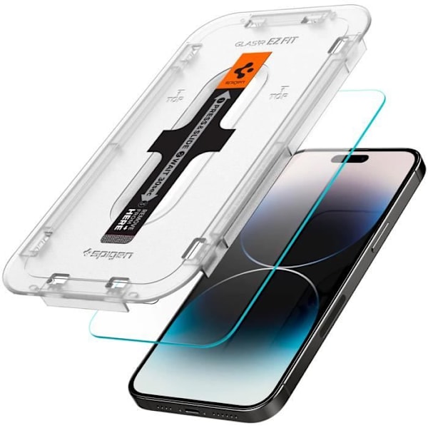 GLAStR Fit + Applikaattori iPhone 14 Pro Max karkaistu lasi näytönsuoja Spigen Transparent