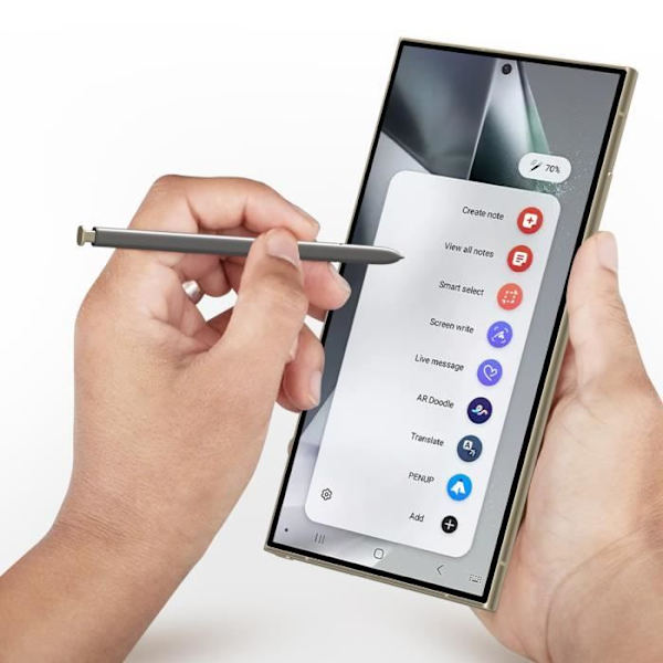 S Pen Stylus -kynä Samsung Galaxy S24 Ultra Fine -kärki 0,7 mm Samsungin keltainen Gul