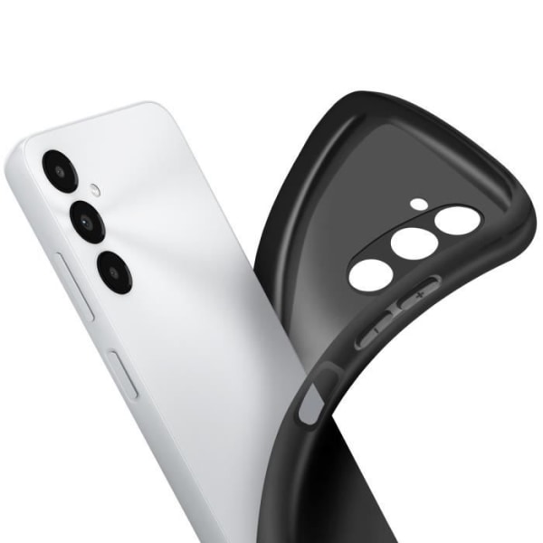 Taske til Samsung Galaxy A05s Soft Silikone Slim Letvægts Design Sort Svart