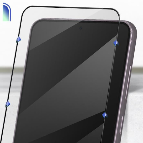 Härdat glas för Samsung S23 9H Hårdhet Fasade kanter 2.5D X-One Svart Svart