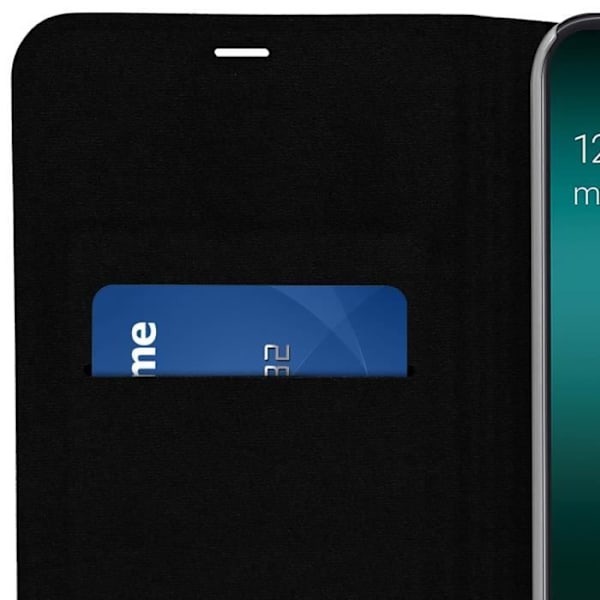 Smartphone skal - AVIZAR - Samsung Galaxy A50 - Hårt fodral - Korthållare fodral - Svart Svart