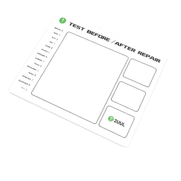 Magnetisk projektmåtte - 2UUL - 30x25 cm - Hvid - Magnetisk overflade - Stort format