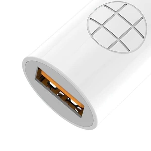 Auton USB-latauslaite - BUDI - 18W - Quick Charge 3.0 - LED - Valkoinen Vit