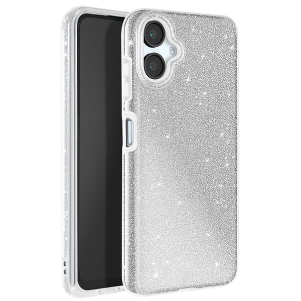 Coque - Samsung Galaxy A06 - Iskunkestävä - Hohde - Kimalteleva - Glamour Grå
