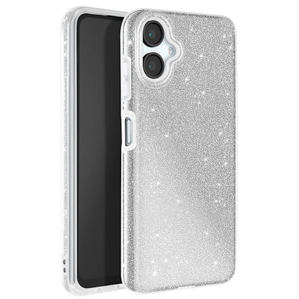 Kimaltava Suojakotelo Samsung Galaxy A06 Iskunkestävä Hopea Grå