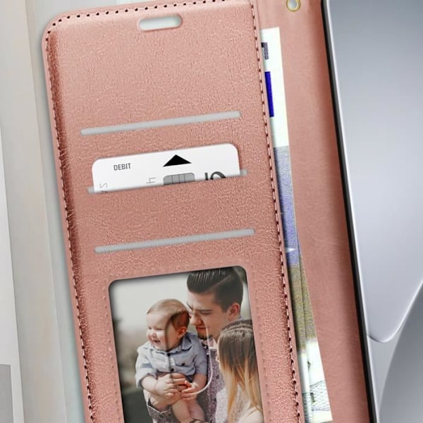 Xiaomi 15 Pro - Lompakkotasku, jossa on käsiketju Mayaxess Rose Champagne Rosa