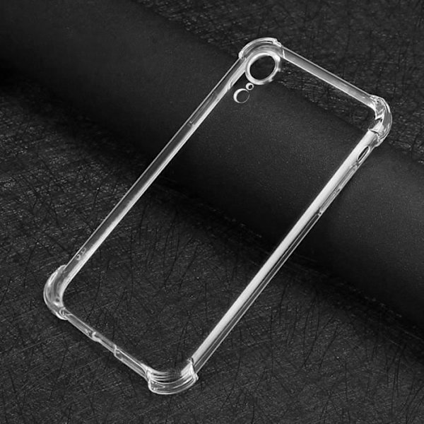 Kuori - Silikoni - iPhone XR - Pehmeä - Läpinäkyvä - Vahvistetut kulmat transparent