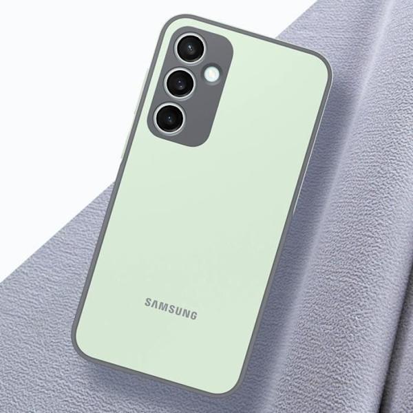 Fodral till Samsung S23 FE Soft Touch Silikonskydd original Samsung Pale Green Grön