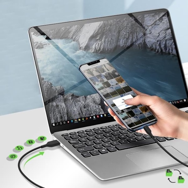 Belkin Ultra-resistent USB till USB-C laddnings- och synkroniseringskabel 2m Svart