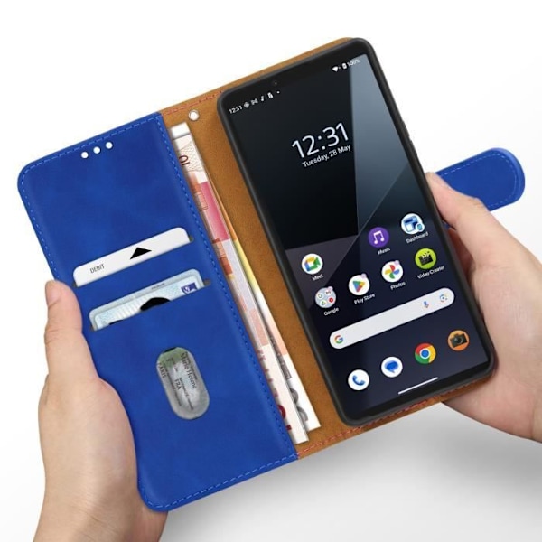 Fodral till Sony Xperia 10 VI Flip Wallet Blue Blå