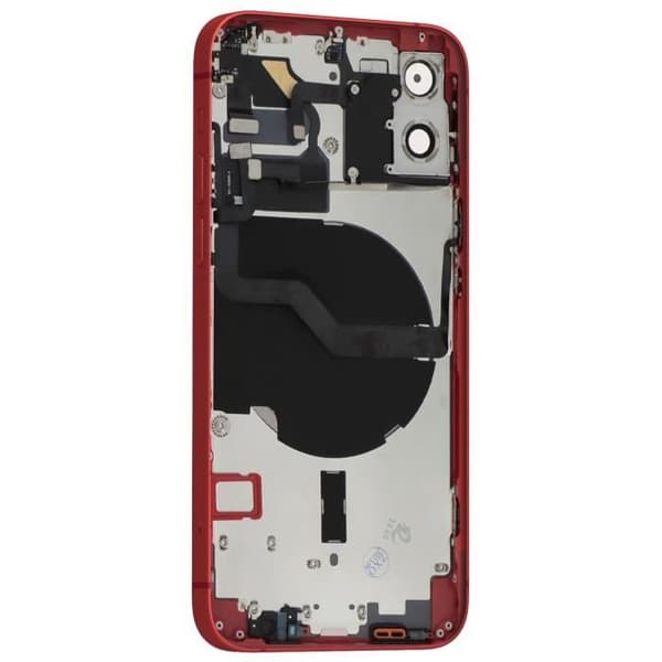 Hela chassi - AVIZAR - iPhone 12 - Röd - Centralt ram - Baksida - 100 g Röd