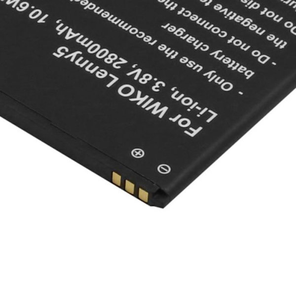 Batteri til Wiko Lenny5 Li-ion 3.8V 2800mAh 10.6Wh Reference 115823