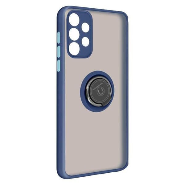 Telefonfodral - AVIZAR - Galaxy A52/A52s - Stötsäker - Metallring - Videostöd Blå