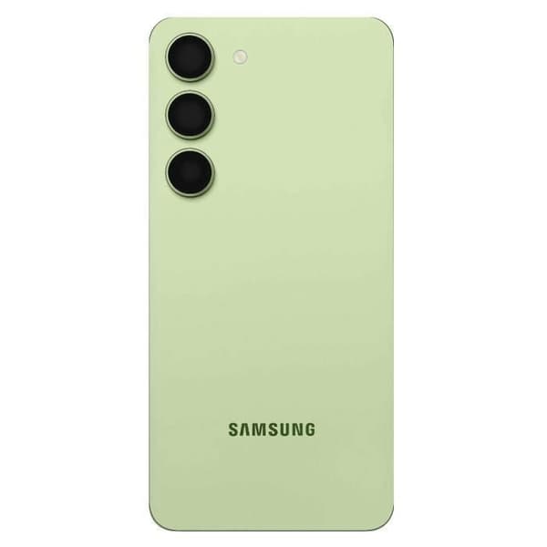 Batteri cache - SAMSUNG - Galaxy S23 - Limegrøn - Original bagside - Forenklet installation Limegrön