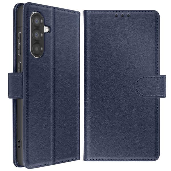 Plånboksfodral för Galaxy A37 Chesterfield-serien med Stödfunktion Mörkblå Blå