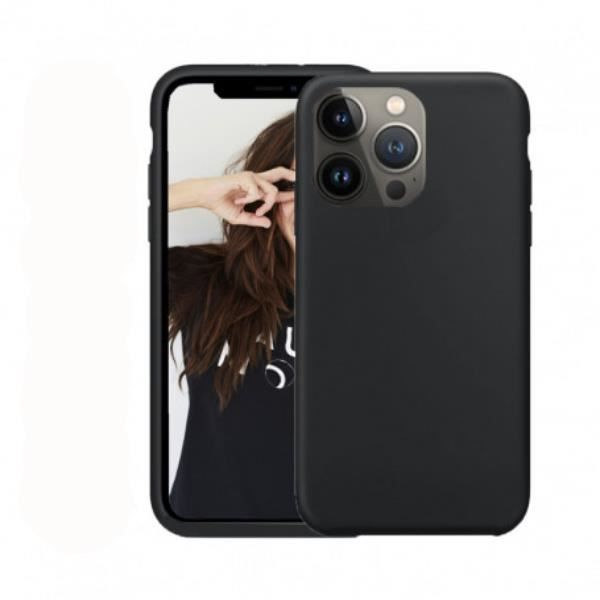 JAYM Soft Cover til iPhone 15 Pro Max - Sort - MagSafe kompatibel - Fuldt lukket beskyttelse Svart
