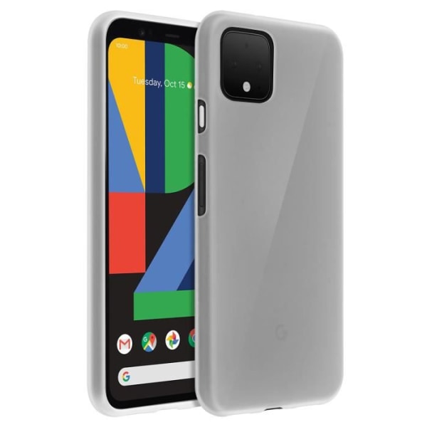 Coque - ADVARSEL - Google Pixel 4 - Silikone Gel Fleksibel - Ultra Fin - Beskyttelse mod Stød og Ridser Vit