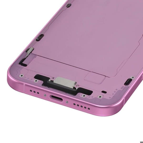 Central Chassis til iPhone 16 Præcise og Sikker Justering Rosa Ros
