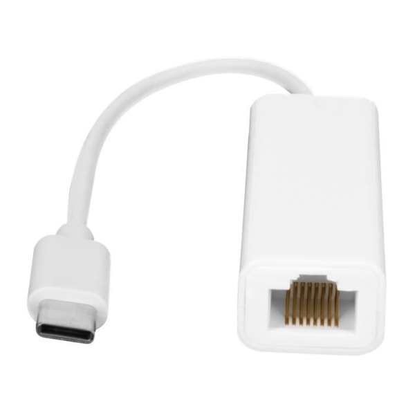 Valkoinen RJ45 Ethernet-sovitin Windows- ja Macbook-tietokoneille, 1000 Mbps