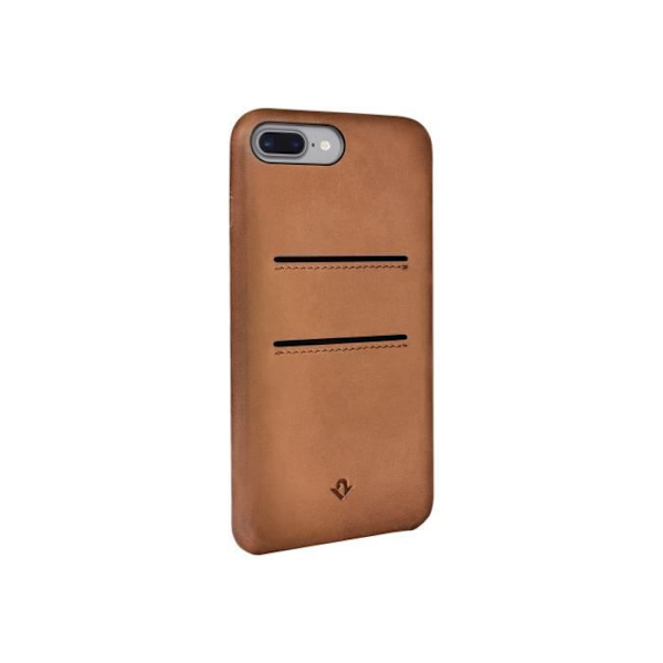 Twelve South RelaxedLeather - Med lommer - beskyttende mobiltelefonetui - ægte læder - cognac
