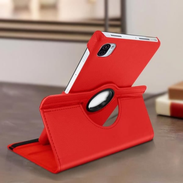 Fodral Xiaomi Pad 5 Pro 360° roterande stativfodral Röd Röd