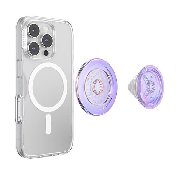 Support Smartphone PopGrip MagSafe Funktion Stativ og Selfie Fastgørelse Solid PopSockets Lavendel Violett