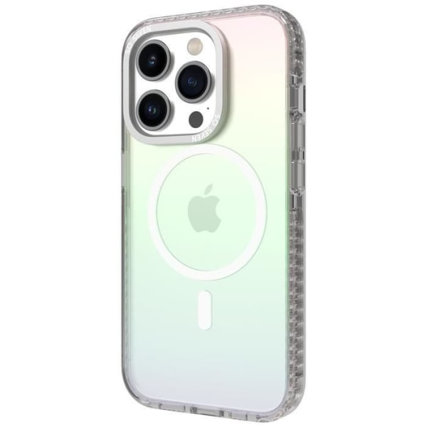 iPhone 15 Pro So Seven Hard Case - Irisoiva Rainbow - Täydellinen MagSafe-suojaus Flerfärgad