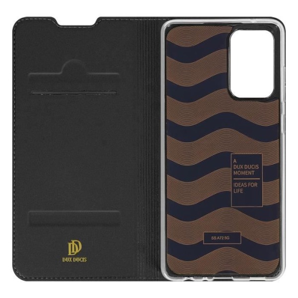 Housse til Samsung Galaxy A72 - DUX DUCIS - Kortholder Funktion Støtte - Sort Svart