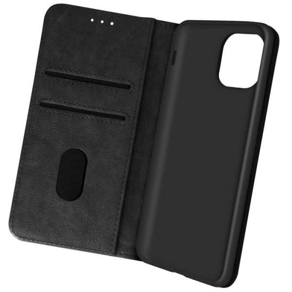 AVIZAR Fodral till Apple iPhone 13 Mini - Wallet Flip Video Support Funktion - Svart Svart