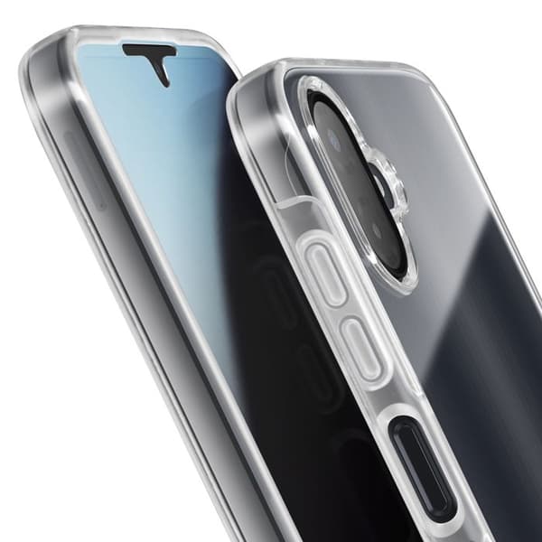 Heltäckande skydd för Galaxy A07 360° i transparent silikon Vit