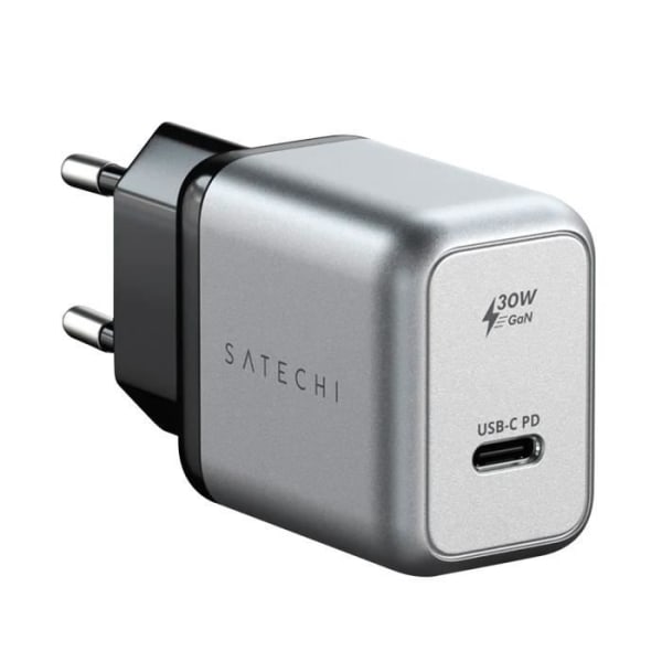 Satechi Grå Sidereal GaN USB-C Power Delivery 30W Kompakt Strømadapter Grå