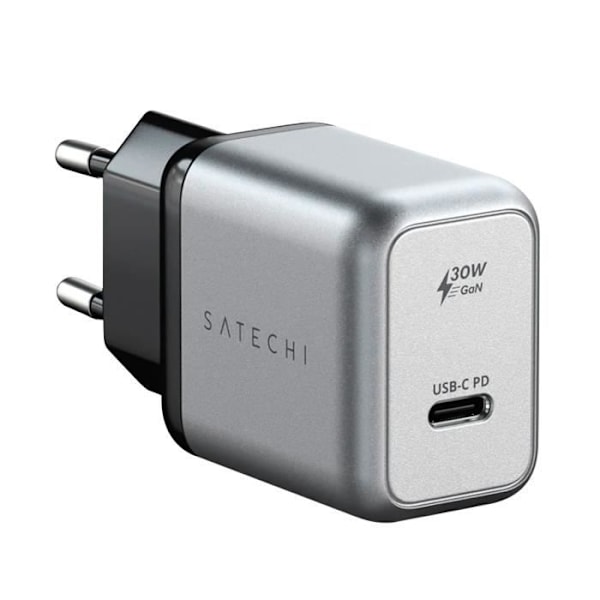 Satechi Siveren USB-C Power Delivery 30W Kompaktilaturi GaN Grå