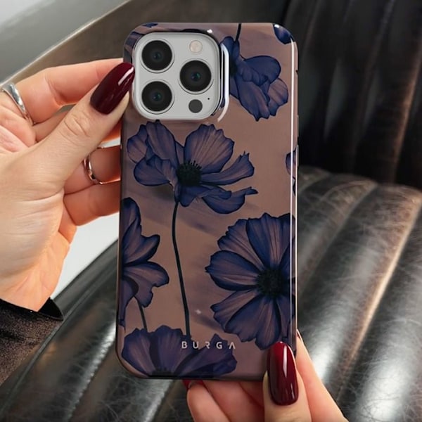 MagSafe-kuori iPhone 13 Pro Elegantti Velvet Night -kuvio Burga Tumma Violetti Lila