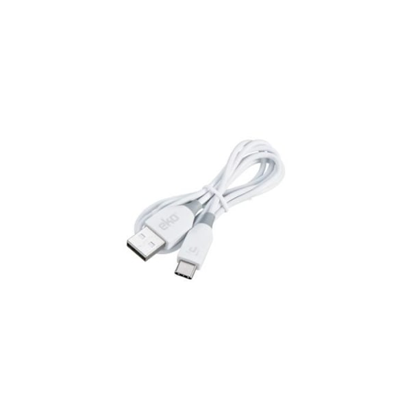 USB-C - USB-A 2.0 3A lataus- ja synkronointikaapeli 480 Mbps 1 m Eko White Vit