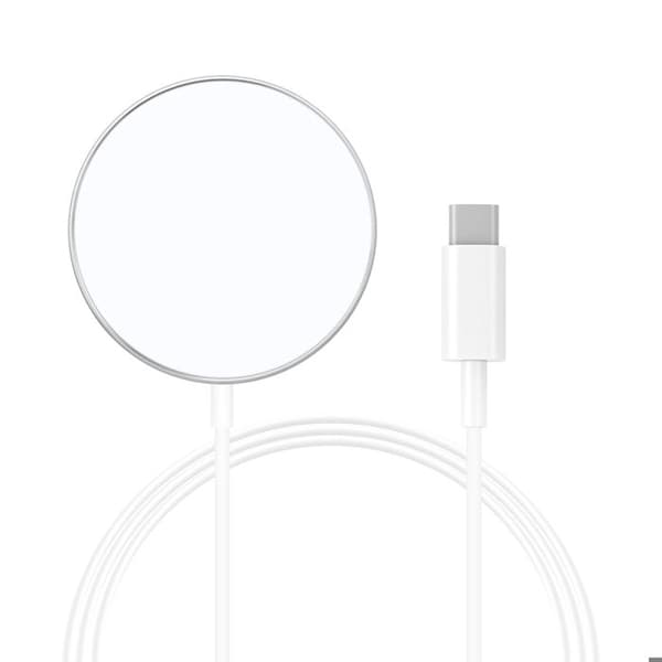 Lader til iPhone 13 Pro Max Magsafe Magnetisk 15W Mayaxess Hvid Vit