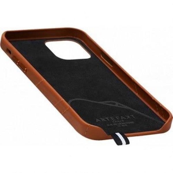 Fodral till iPhone 12 / 12 Pro i Louvre Läder ARTEFAKT Brun kastanj